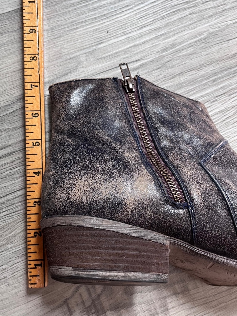 Circle G by Corral Leather Ankle Booties Star Inlay Studded Women's 12 - Picture 8 of 13